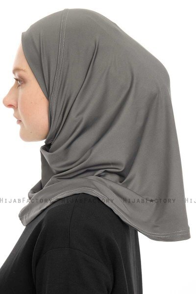 Yazmin - Dark Grey Amira Hijab Ready To Wear