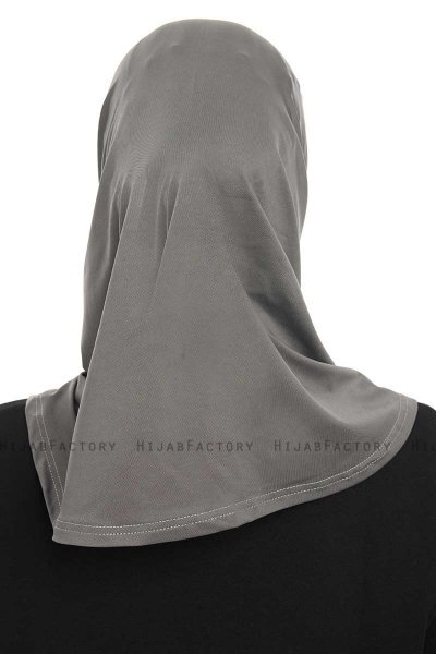 Yazmin - Dark Grey Amira Hijab Ready To Wear