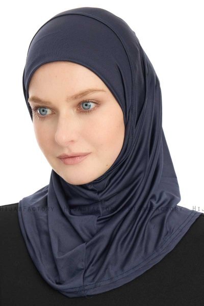 Yazmin - Navy Blue Amira Hijab Ready To Wear