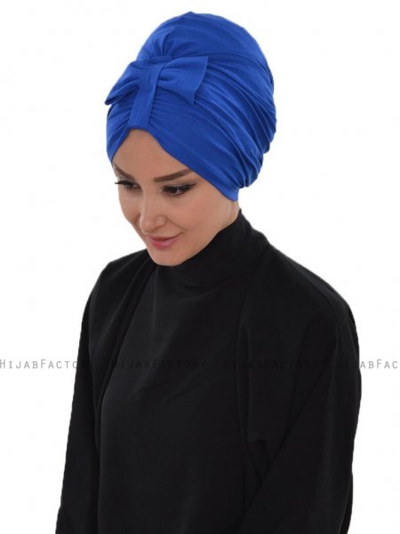 Agnes Blå Bomull Turban Cancer Krebs Ayse Turban 320604-2