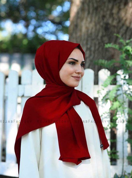Alida - Bordeaux Cotton Hijab - Mirach