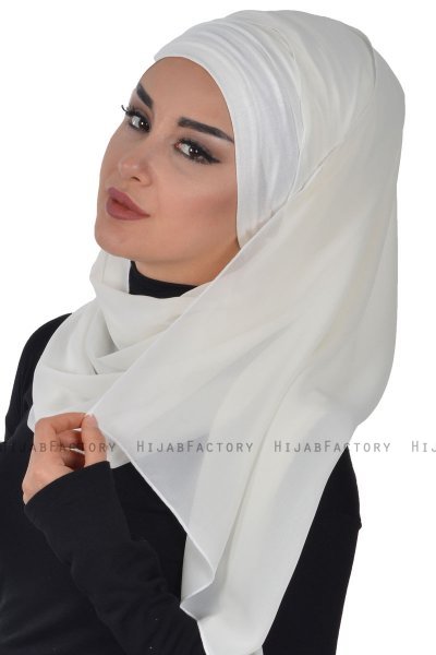 Alva - Creme Practical Hijab & Underscarf