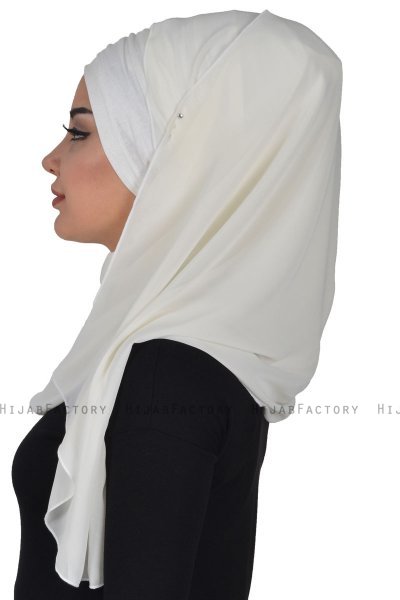 Alva - Creme Practical Hijab & Underscarf