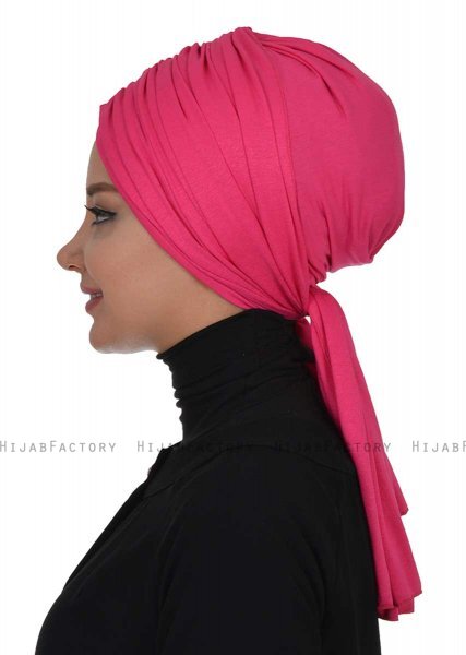 Amy - Fuchsia Cotton Turban - Ayse Turban