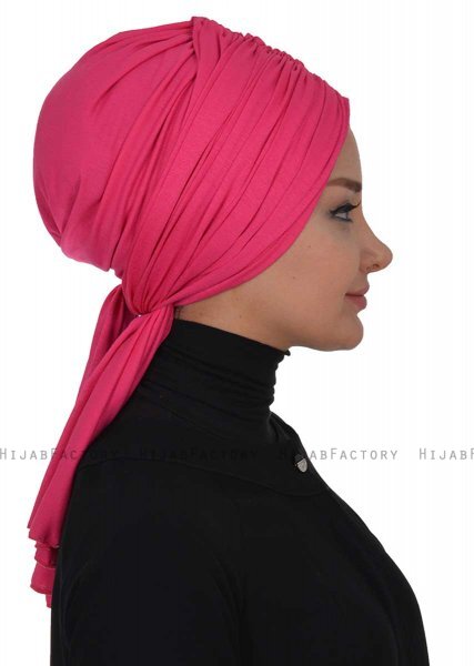 Amy - Fuchsia Cotton Turban - Ayse Turban