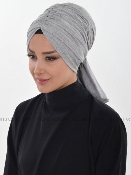 Amy Grå Bomull Turban Ayse Turban 320003d