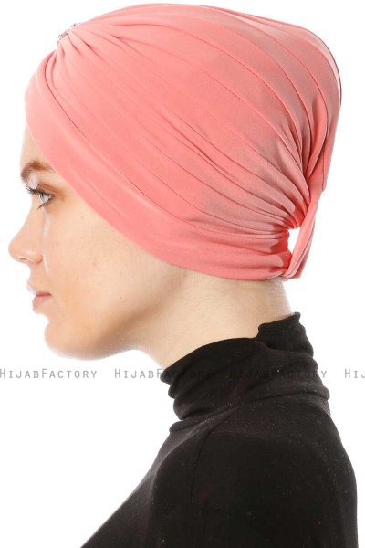 Arwa - Raspberry Crepe Chiffon Turban - Sehr-i Sal