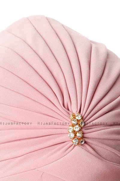 Arwa - Dark Pink Crepe Chiffon Turban - Sehr-i Sal