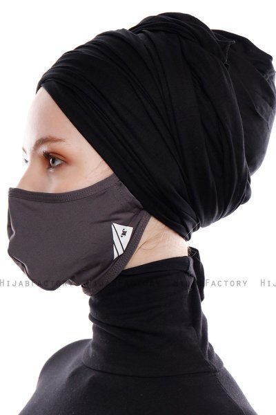 Asli - Anthracite Sport Facemask / Face Cover