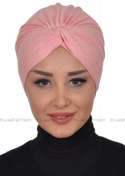 Astrid - Dusty Pink Cotton Turban - Ayse Turban
