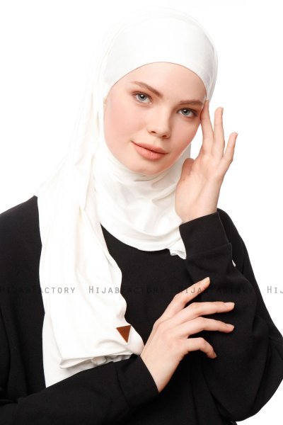 Asya - Creme Practical Viskos Hijab