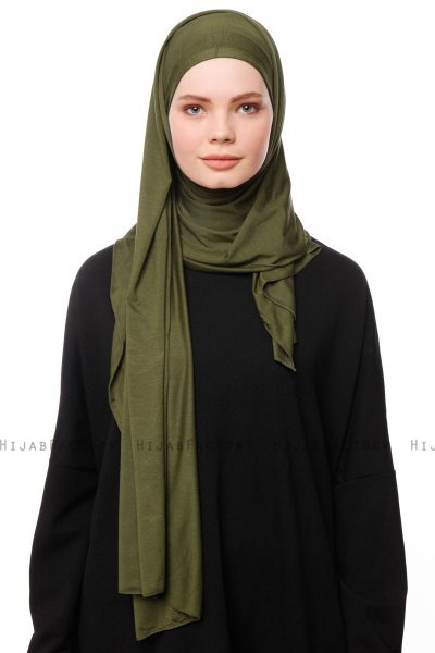 Asya - Khaki Practical Viskos Hijab