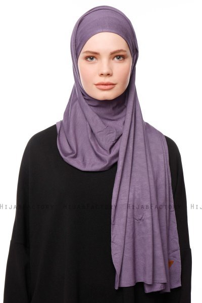 Asya - Purple Practical Viskos Hijab