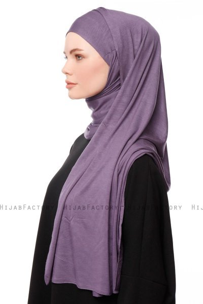 Asya - Purple Practical Viskos Hijab