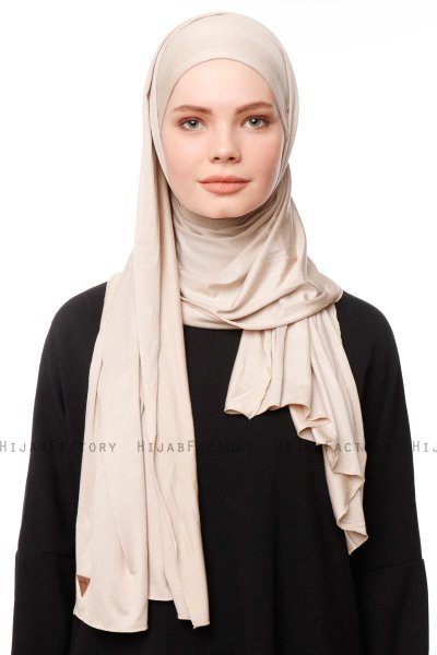 Asya - Light Taupe Practical Viskos Hijab