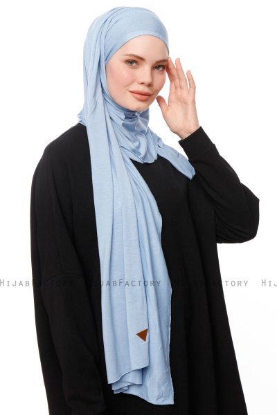Asya - Light Blue Practical Viskos Hijab