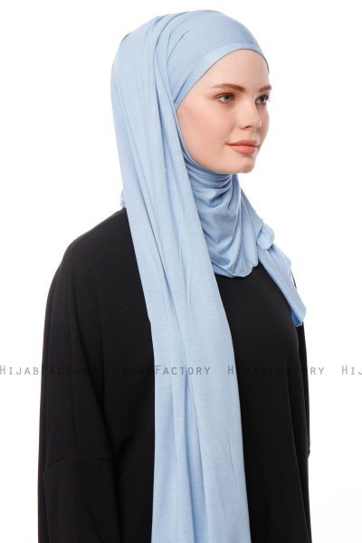 Asya - Light Blue Practical Viskos Hijab
