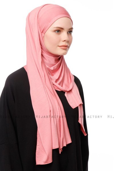 Asya - Dark Pink Practical Viskos Hijab