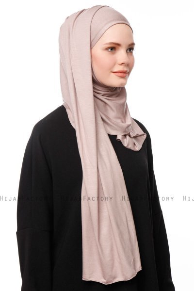 Asya - Stone Grey Practical Viskos Hijab