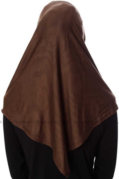 Ava - Brown One-Piece Al Amira Hijab - Ecardin