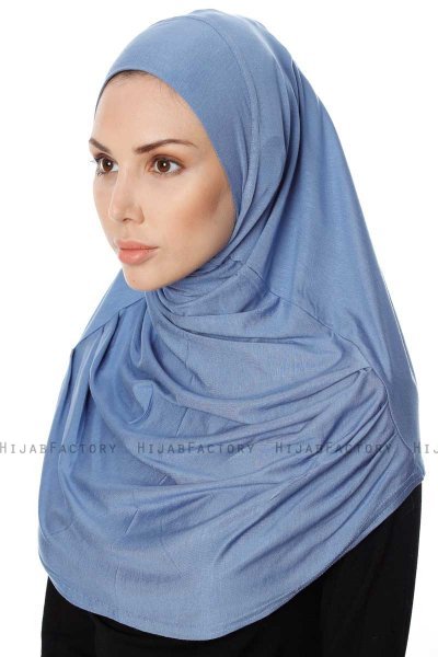 Ava - Indigo One-Piece Al Amira Hijab - Ecardin