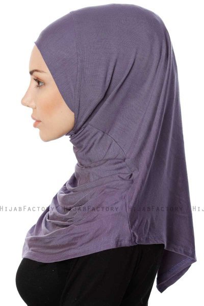 Ava - Purple One-Piece Al Amira Hijab - Ecardin