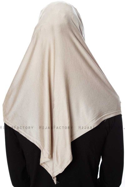 Ava - Light Taupe One-Piece Al Amira Hijab - Ecardin