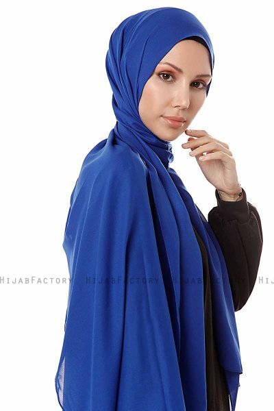 Ayla - Blue Chiffon Hijab