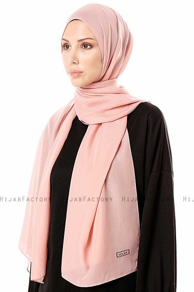 Ayla - Dusty Pink Chiffon Hijab