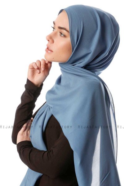 Ayla - Indigo Chiffon Hijab