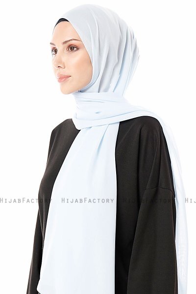 Ayla - Light Blue Chiffon Hijab