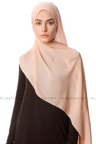 Ayla - Light Brown Chiffon Hijab