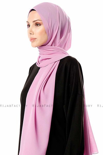 Ayla - Mauve Chiffon Hijab