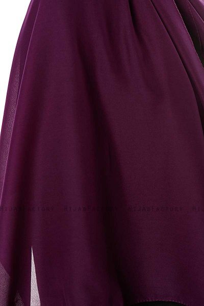 Ayla - Dark Purple Chiffon Hijab