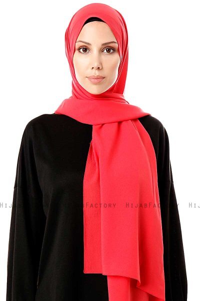 Ayla - Red Chiffon Hijab