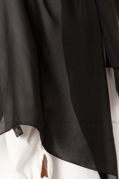 Ayla - Black Chiffon Hijab