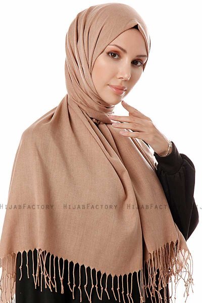 Aysel - Latte Pashmina Hijab - Gülsoy