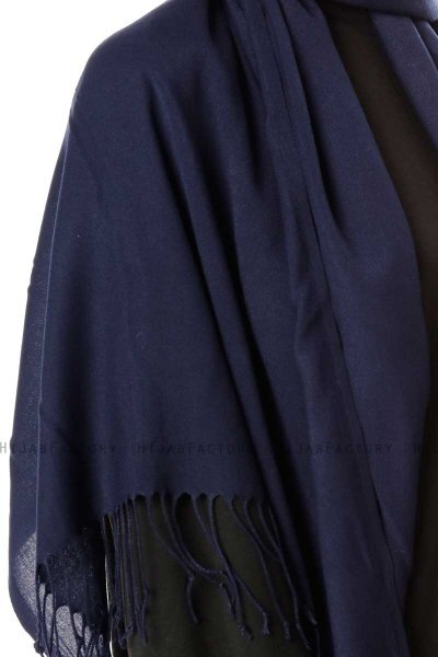 Aysel - Navy Blue Pashmina Hijab - Gülsoy