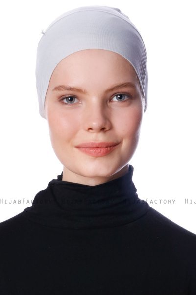 Azra - Light Grey Parizien Underscarf - Ecardin