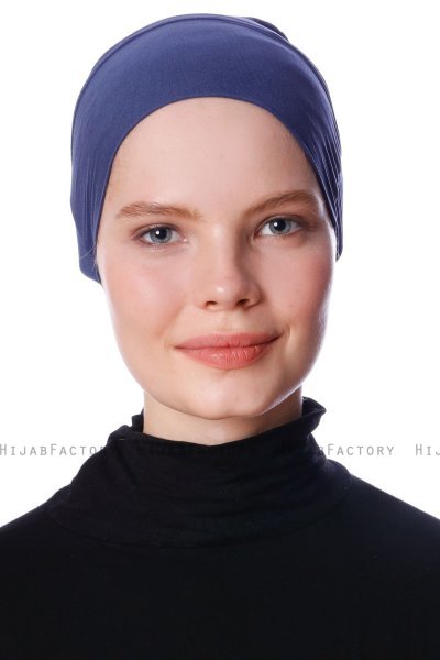Azra - Navy Blue Parizien Underscarf - Ecardin