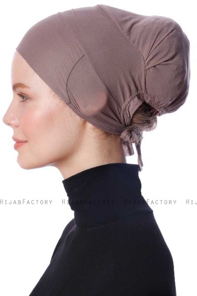 Azra - Dark Taupe Parizien Underscarf - Ecardin