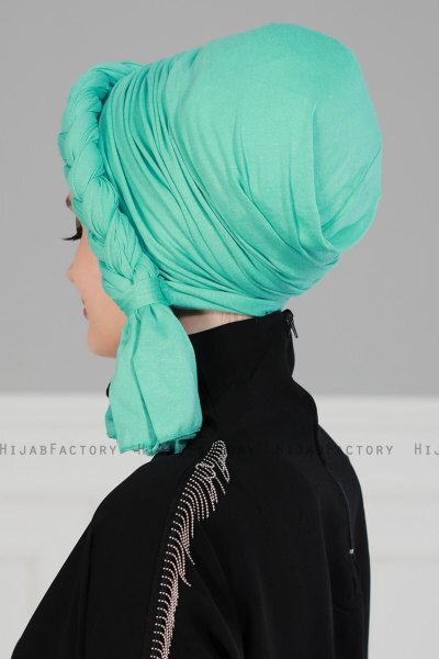 Theresa - Turquoise Cotton Turban - Ayse Turban