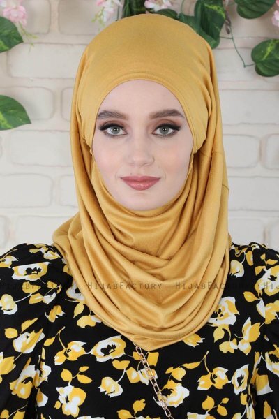 Wilda - Mustard Cotton Hijab