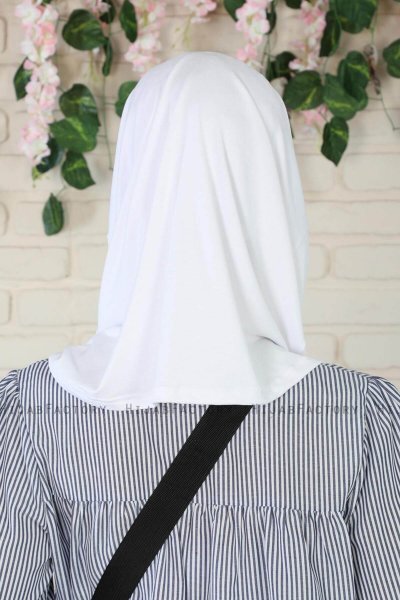 Wilda - White Cotton Hijab