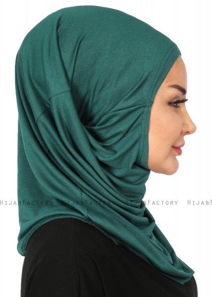 Wilda - Dark Green Cotton Hijab