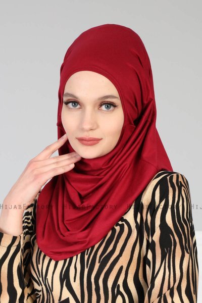 Wilda - Bordeaux Cotton Hijab