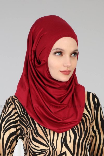 Wilda - Bordeaux Cotton Hijab