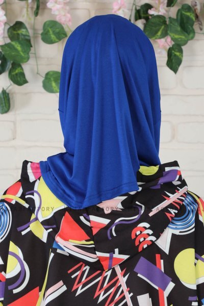 Wilda - Blue Cotton Hijab