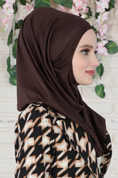 Wilda - Brown Cotton Hijab