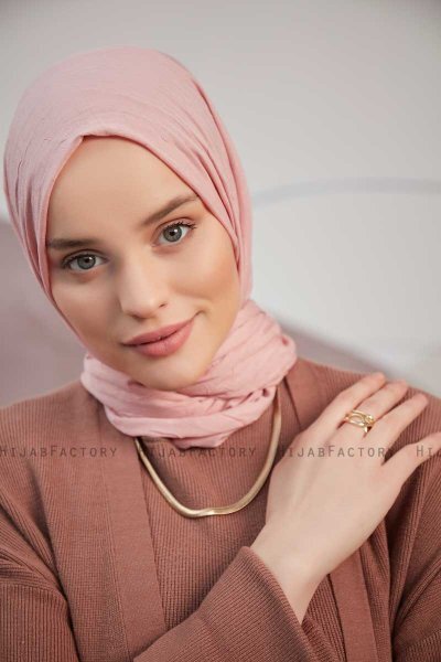 Serap - Dusty Pink Bamboo Crash Hijab